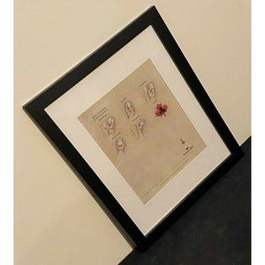 Vintage Canadian Club Baseball Framed Print Ad